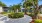 a lush courtyard